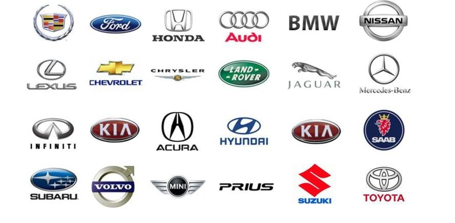 Car brands serviced: Cadillac, Ford, Honda, Audi, BMW, Nissan, Lexus, Chevrolet, Chrysler, Land Rover, Jaguar, Mercedes-Benz, Infiniti, Kia, Acura, Hyundai, Saab, Subaru, Volvo, Mini, Prius, Suzuki, Toyota